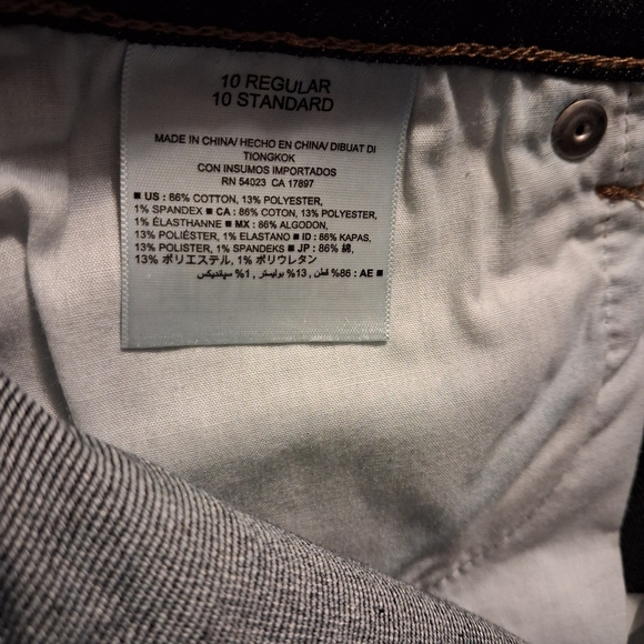 Dark Blue Denim Jeans Size 10 - Picture 9 of 9